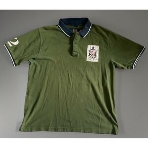 Triumph Motorcycle Short Sleeve Polo Shirt Anniversary Limited Flag Logo XL JBHS